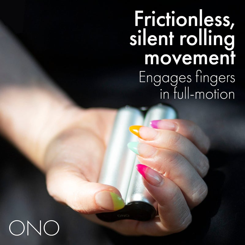 ONO Roller - Handheld Fidget Toy for Adults | Help Relieve Stress, Anxiety, Tension | Promotes Focus, Clarity | Compact, Portable Design (Grey, Full Size - Aluminum) - Image 4